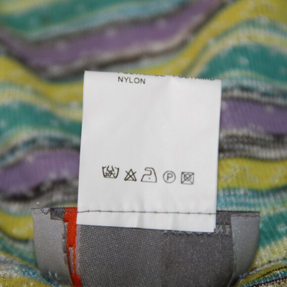 MISSONI Reversible Knit Top Sleeveless Sweater Cowl Neck Multicolor Stripe EU 38 - Picture 8 of 13